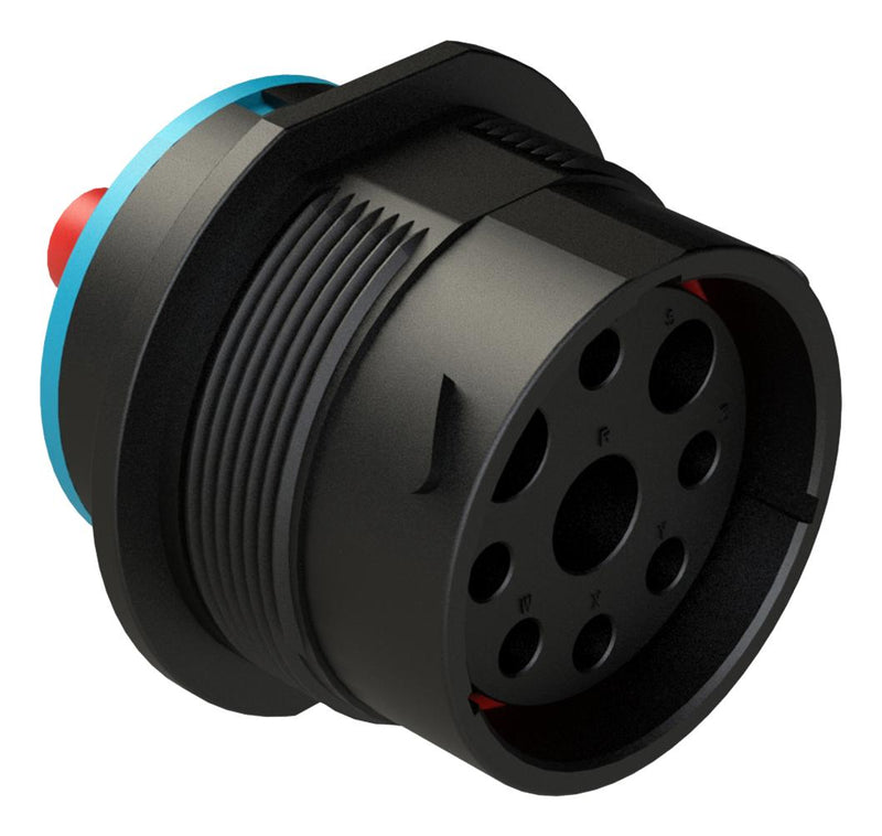 Amphenol SINE/TUCHEL AHDP04-24-09SR-SRA AHDP04-24-09SR-SRA Circular Conn Rcpt 9POS Panel