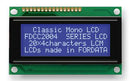 Fordata FC2004C03-NSWBBW-91*E Alphanumeric LCD 20 x 4 White on Blue 3V Parallel English Japanese Transmissive