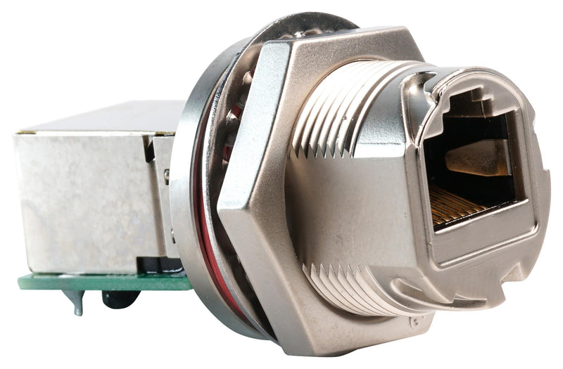Multicomp PRO MP002459 Modular Connector RJ45 Jack 1 x (Port) 8P8C Cat5e IP68 Panel Mount