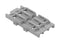 Wago 0221-2533 Mounting Carrier 3POS DIN35 Rail Grey