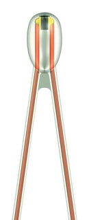 EPCOS B57551G1103H000 Thermistor, NTC, 10 kohm, B57551G1 Series, 3492 K, Through Hole, Wire Leaded