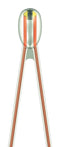 EPCOS B57551G1103H000 Thermistor, NTC, 10 kohm, B57551G1 Series, 3492 K, Through Hole, Wire Leaded