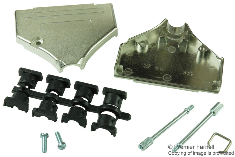 MH Connectors MHDTZK-37-K D Sub Backshell Diecast Mhdtzk DC 180&deg; Zinc Alloy Body