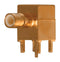 Johnson - Cinch Connectivity 131-1701-371 RF / Coaxial Connector SMB Right Angle Jack Solder 50 ohm RG58 RG178 RG316 Brass