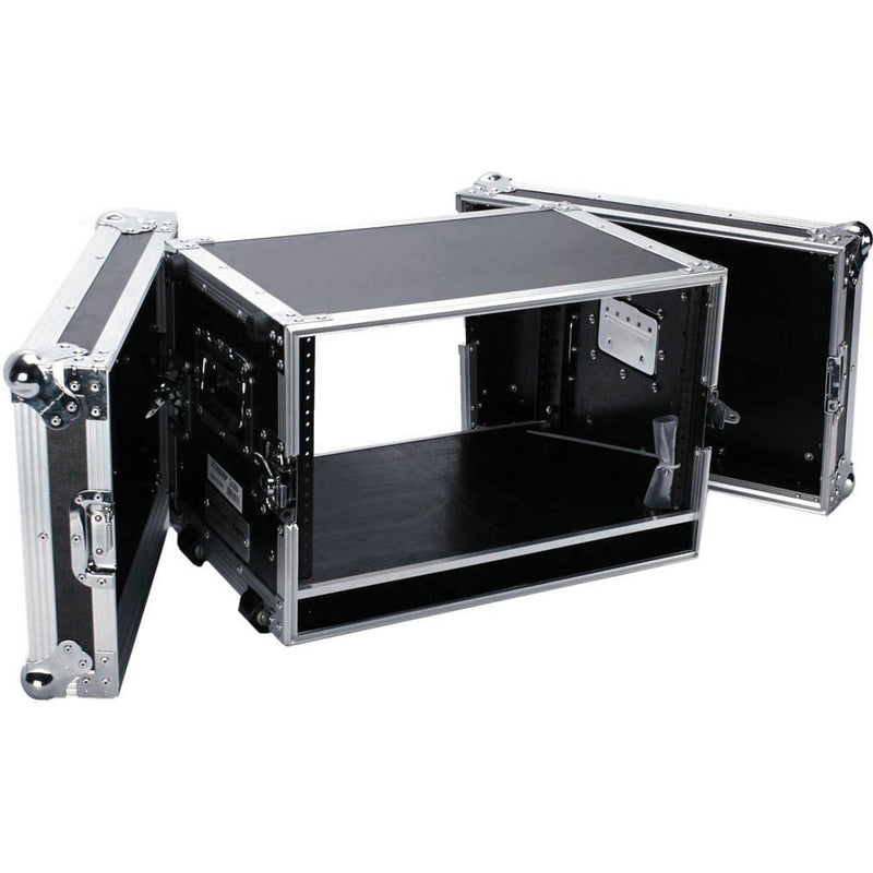 DeeJay LED 6 RU Effect Deluxe Case with Pull-Out Handle and Wheels (14" Deep)