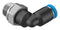 Festo QSL-G1/8-4 Pneumatic Fitting Push-In L-Fitting G1/8 14 bar 4 mm PBT (Polybutylene Terephthalate) QSL