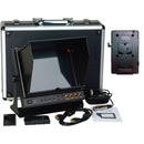 Delvcam 9.7" 3G-SDI & HDMI Monitor with V-Mount Type Battery Plate & Sun Hood