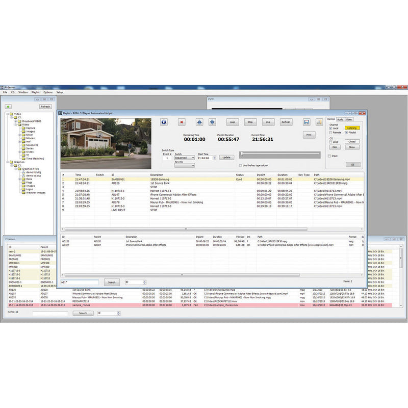 Deyan Automation Systems AirServer Lite - Single Channel SD/HD Playout (Download, Dongle)