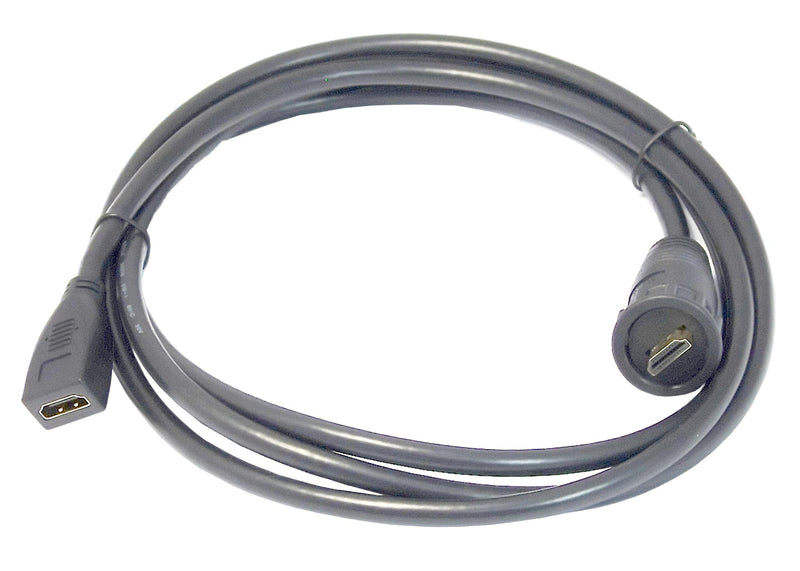 Multicomp PRO MP007433 MP007433 Audio / Video Cable Assembly Hdmi Plug Receptacle 6.6 ft 2 m Black