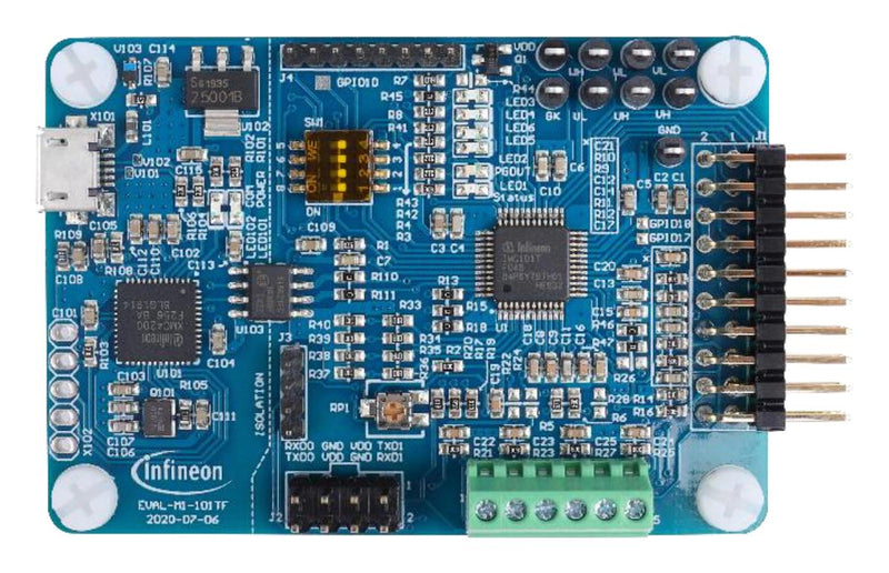 Infineon EVAL-M1-101TFTOBO1 EVAL-M1-101TFTOBO1 Evaluation Board IMC101T-F048 Pmsm Motor Power Management - Control