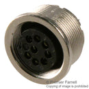 Binder 09 0174 00 08 09 08 Circular Connector 723 Series Panel Mount Receptacle 8 Contacts Solder Socket Brass Body