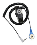 Desco 19904 ESD Wrist Strap Magsnap 360 Series Dual Wire Blue / Grey Plug Medium 12 ft Cord