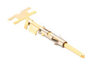 Amphenol SINE/TUCHEL SP16M2F PIN Contact Stamped Size 16GOLD Flash Over Nickel Wire RANGE.75-1.5MM&sup2; 18-16 AWG With 3 Tangs 98AC7945