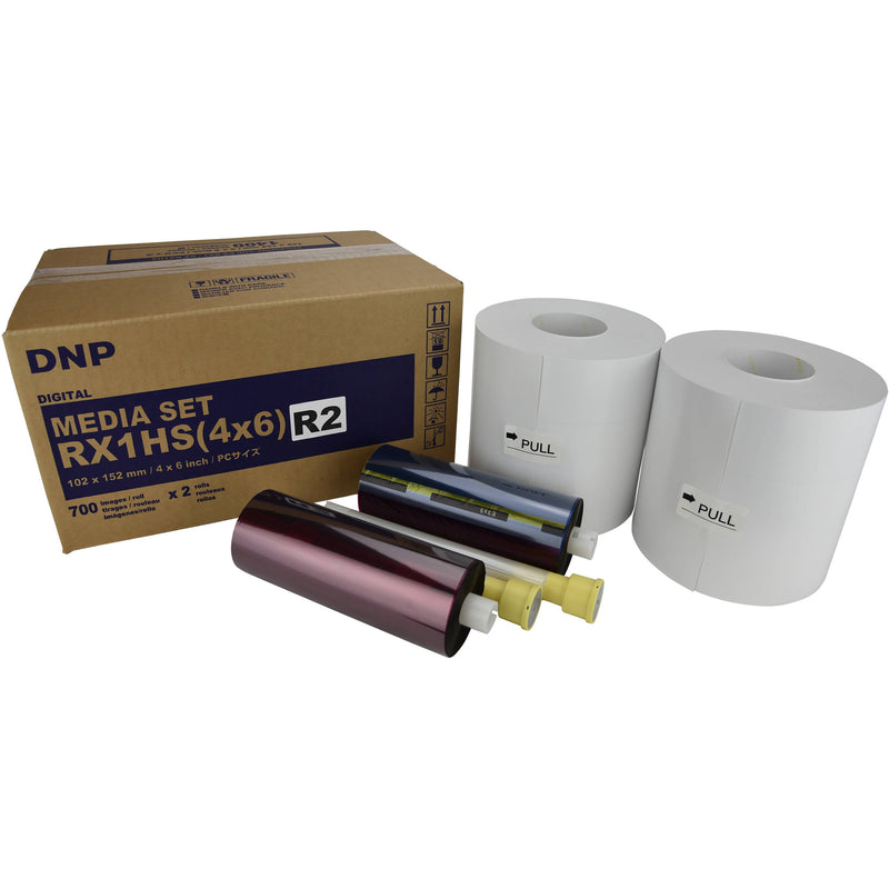 DNP 4 x 6" Single Perforated Media Set for DS-RX1HS Printer (2-Pack)