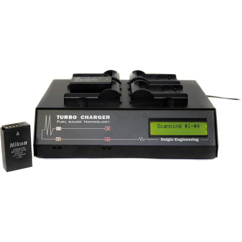 Dolgin Engineering TC400 Four Position Battery Charger with TDM for Nikon EN-EL20 Batteries