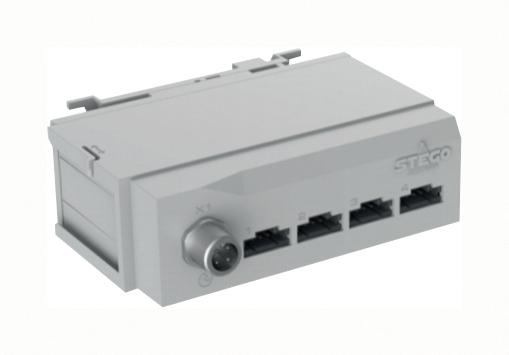 Stego 07100.2-00 Sensor Distribution BOX M12-4P 4PORT New