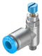 Festo GRLA-M5-QS-6-RS-D ONE-WAY Flow Ctrl Valve QS-6-M5 10BAR