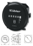 Kuebler 0.135.200.373 Panel Mount Timer HR 76 10 VDC 80 0 s 99999.9 h