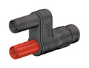 Staubli 67.9536-21 Connector Adapter BNC Coaxial 1 Ways Plug Banana - 4mm 2 Receptacle