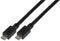 PRO Signal PSG91467 USB Cable Micro Type B Plug to 2 m 6.6 ft 2.0 Black