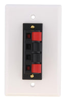 PF Anstiehl 75-674 4 POS Spkr Wall Plate White Speaker 43W8019