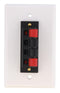 PF Anstiehl 75-674 4 POS Spkr Wall Plate White Speaker 43W8019