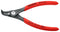 Knipex 49 21 A11 Precision Bent Tip External Circlip Pliers With Non-slip Plastic Coated Handles