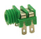 Cliff Electronic Components CL1382G Phone Audio Connector Mono 3.5mm Green 2 Contacts Receptacle 3.5 mm Panel Mount