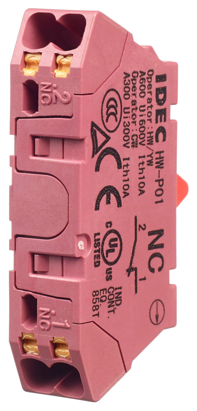 Idec HW-P01 HW-P01 Contact Block Push In 1 Pole 10 A 110 V