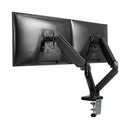 Multicomp PRO MP010433 Monitor Arm With Clamp Gas Spring Dual Black 17" to 32" Screen Size New