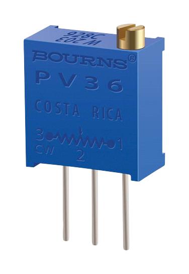 Bourns PV36W201C01B00 Trimpot Multi Turn Cermet Top Adjust 200 ohm Through Hole 25 Turns