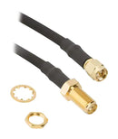 Amphenol RF 095-850-221-036 TNC Straight Plug TO Bulkhead Jack ON LMR 200 Cable ARC 36 Inches 02AH5696