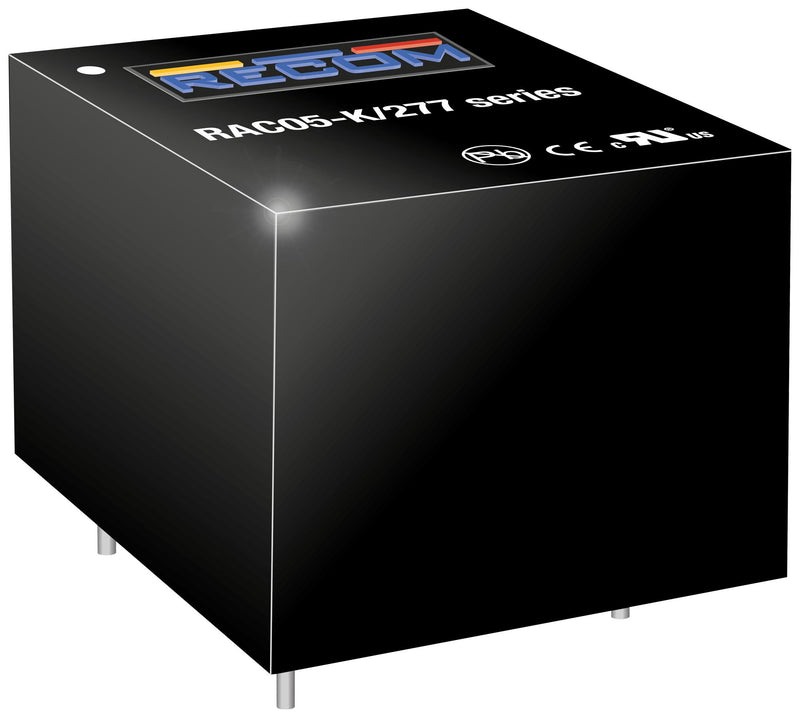 Recom Power RAC05-24SK/277 AC/DC PCB Mount Supply (PSU) 1 Output 5 W 24 V 210 mA