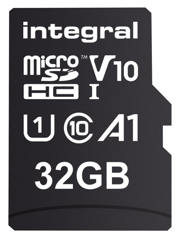 Integral INMSDH32G-100V10 INMSDH32G-100V10 32GB High Speed Microsdhc UHS-I Memory Card U1 V10 100MB/s