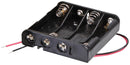 Multicomp PRO MP006847 Battery Holder 4 x AAA Wire Lead