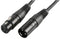 Pulse PLS00266 Audio / Video Cable Assembly XLR Plug 3 Way Socket 6.6 ft 2 m Black