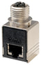 TUK SGM1290 SGM1290 Connector Adapter Right Angle Cat6A X Coded M12 8 Ways Receptacle RJ45 New