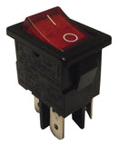 Bulgin Limited H8553VBNAM Rocker Switch ON-OFF Dpst RED Illum