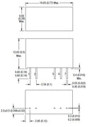 Murata Power Solutions MGJ2D052005SC MGJ2D052005SC Isolated Through Hole DC/DC Converter Gate Drive 1:1 2 W Output 20 V 80 mA