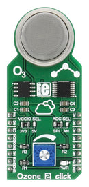 Mikroelektronika MIKROE-2767 Add-On Board Ozone Detector v2 Click Mikrobus Connector