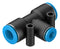 Festo QST-10-6 Pneumatic Fitting Push-In T-Fitting 14 bar 10 mm PBT (Polybutylene Terephthalate) QST