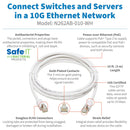 TRIPP-LITE N262AB-010-WH N262AB-010-WH Enet Cable RJ45 PLUG-PLUG 10FT White