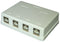 TUK SGKH4 Modular Connector Keystone Connection Box - RJ45 1 x 4 Ganged 8P8C Cat6a