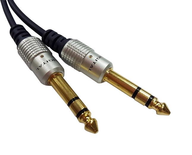 PRO Signal PS000046 Audio / Video Cable Assembly 1 m L 6.35mm (1/4&quot;) Stereo Jack Plug
