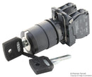 Schneider Electric XB5AG33 Keylock Switch Harmony XB5 Series DPST-NO Screw Clamp 6 A 120 V