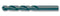RUKO 201100 Twist Drill Bit, HSS, 10mm, 87mm Effective, 133mm Overall