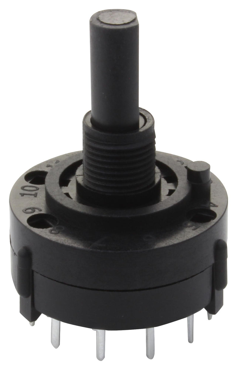 C & K Components A11003RNCQ Rotary Switch 1 Pole 10POS 2.5A 125V