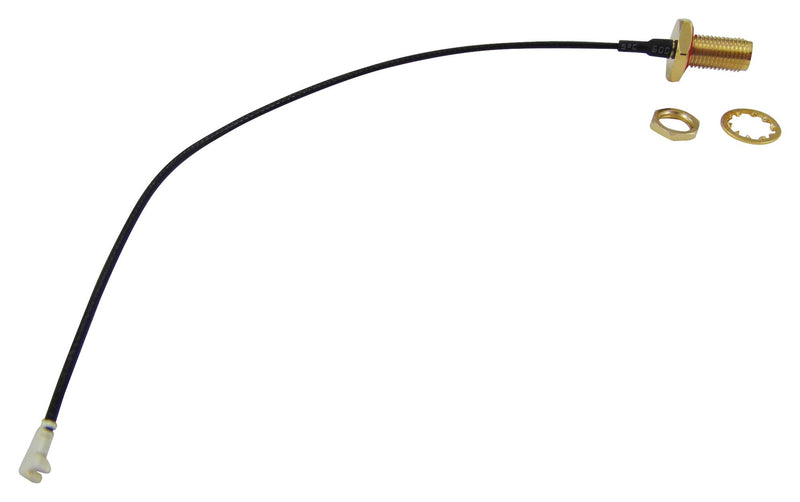 Multicomp PRO R-134G7210150CA R-134G7210150CA RF / Coaxial Cable Assembly 90&deg; U.FL Plug to SMA RP Bulkhead Jack 1.37mm 50 ohm 5.9 " 150 mm