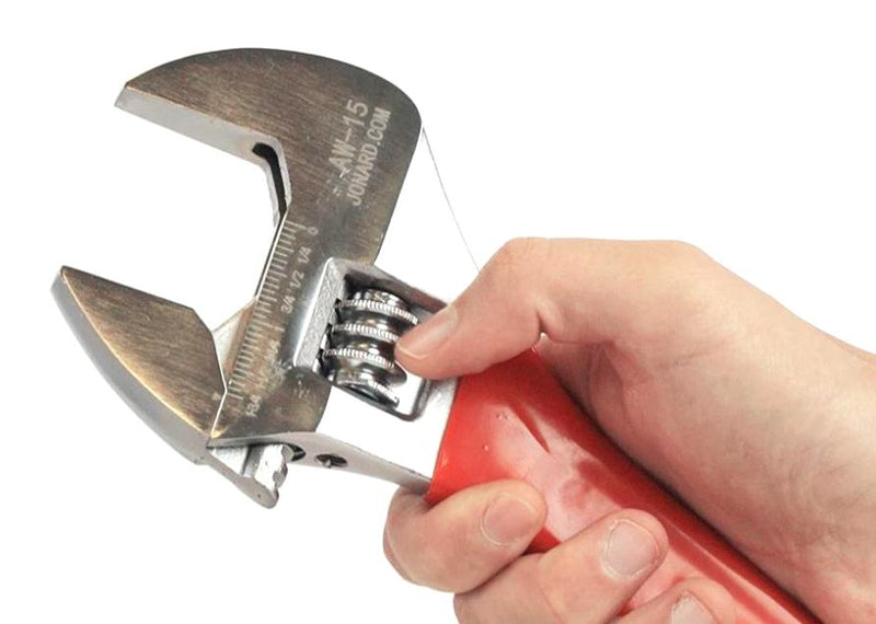 Jonard Tools AW-15 Adjustable Wrench 1.5" JAW 15" Length