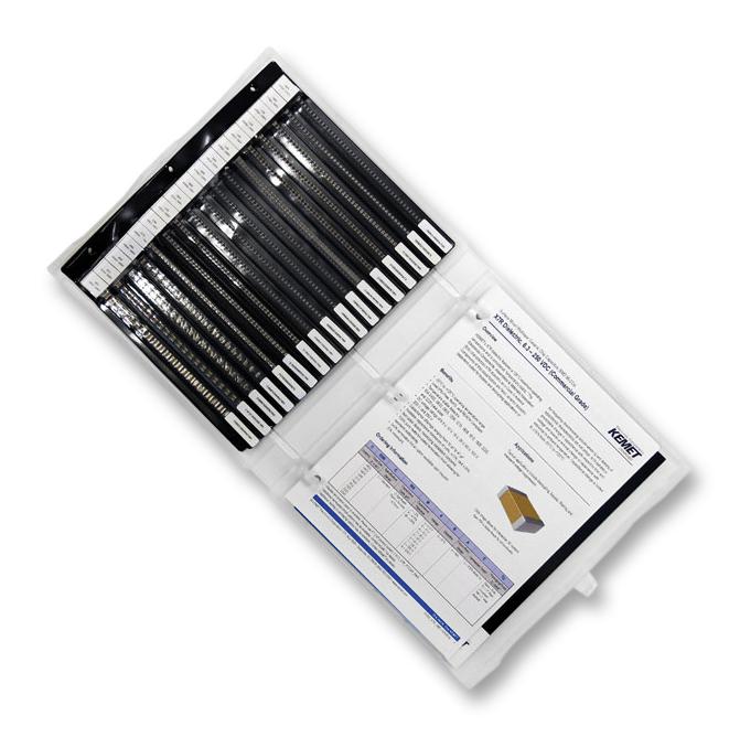 Kemet CER ENG KIT 28 CER 28 Capacitor Kit C0G/X5R/X7R 0402 10pF to 2.2&Acirc;&micro;F 30 Piece